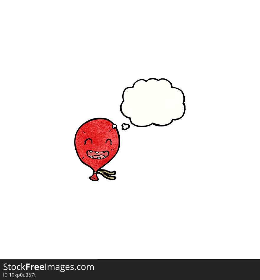 floating balloon cartoon character