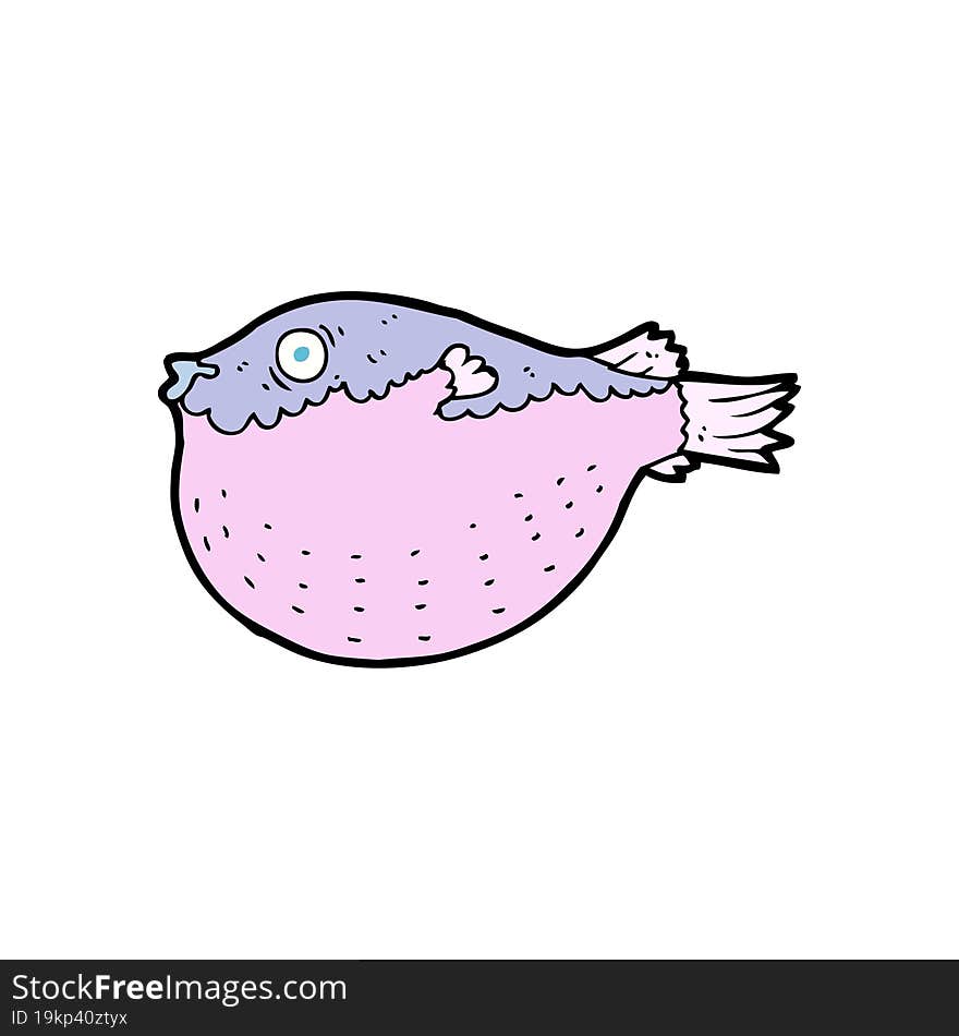 cartoon blowfish