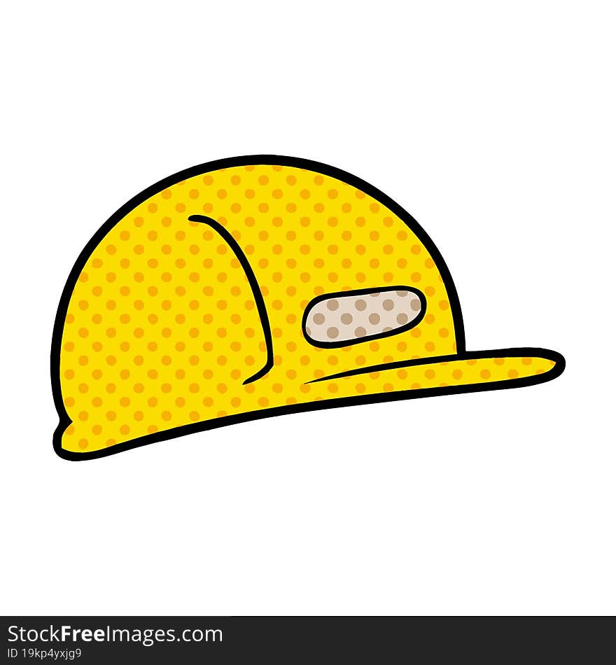 cartoon builders safety hat. cartoon builders safety hat