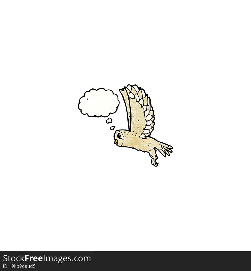 cartoon flying owl