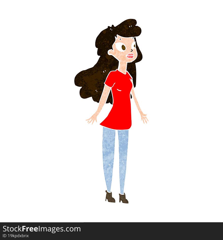 cartoon pretty girl