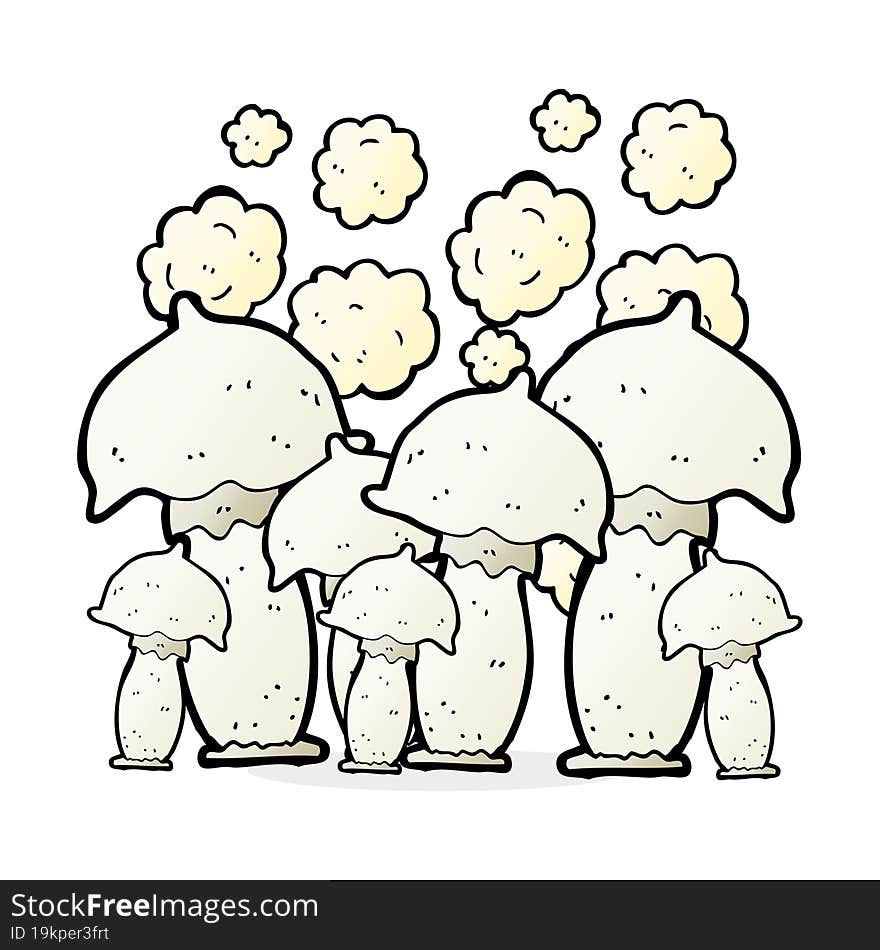 cartoon mushrooms