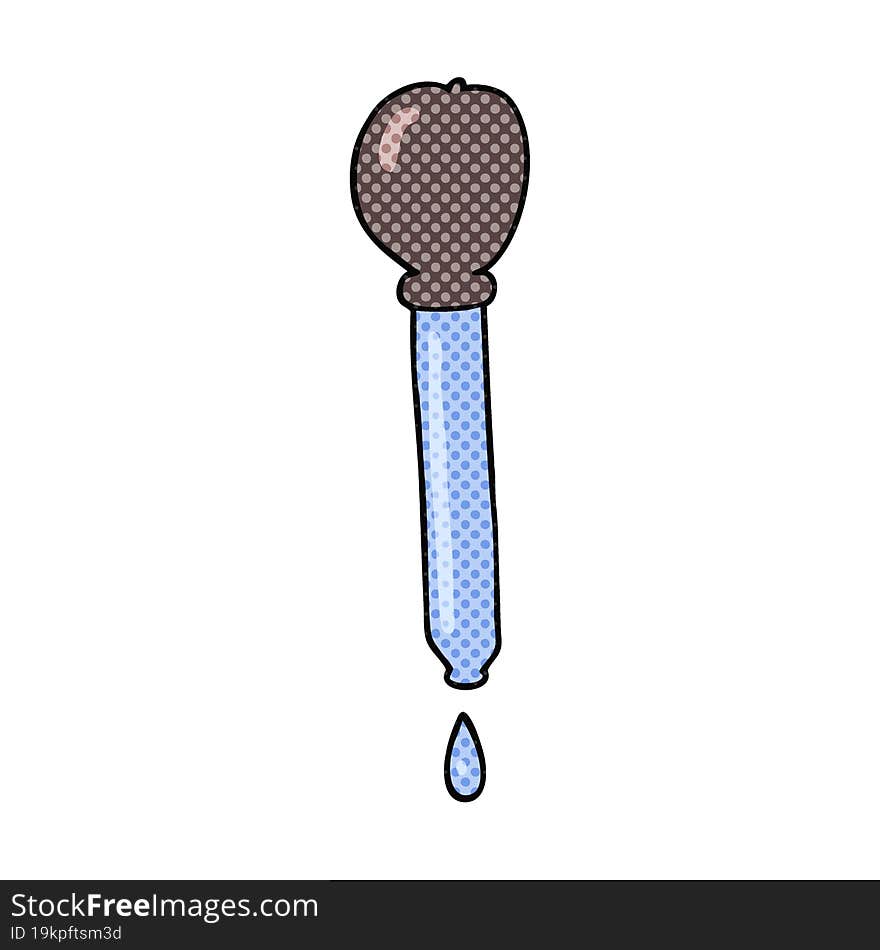 Cartoon Pipette Dripping