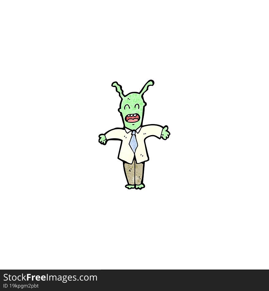 Cartoon Alien Boss