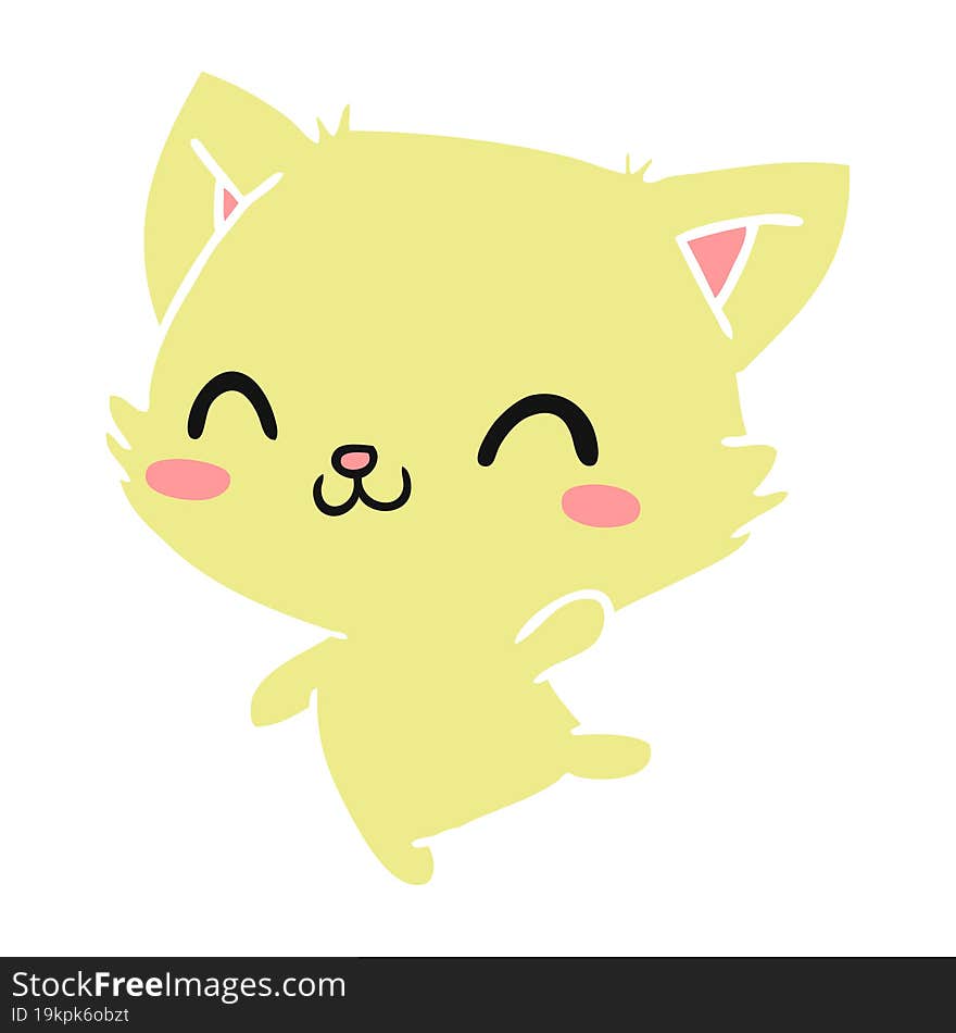 Cartoon Of Cute Kawaii Cat