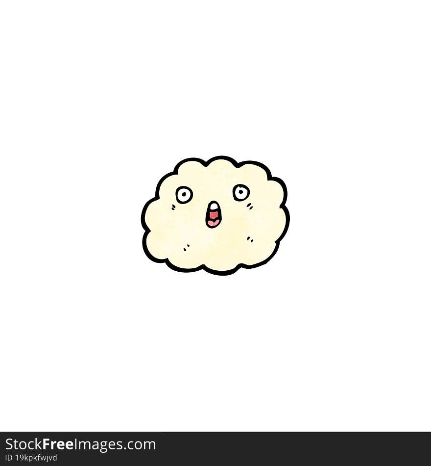 Surprised Cloud Cartoon Character