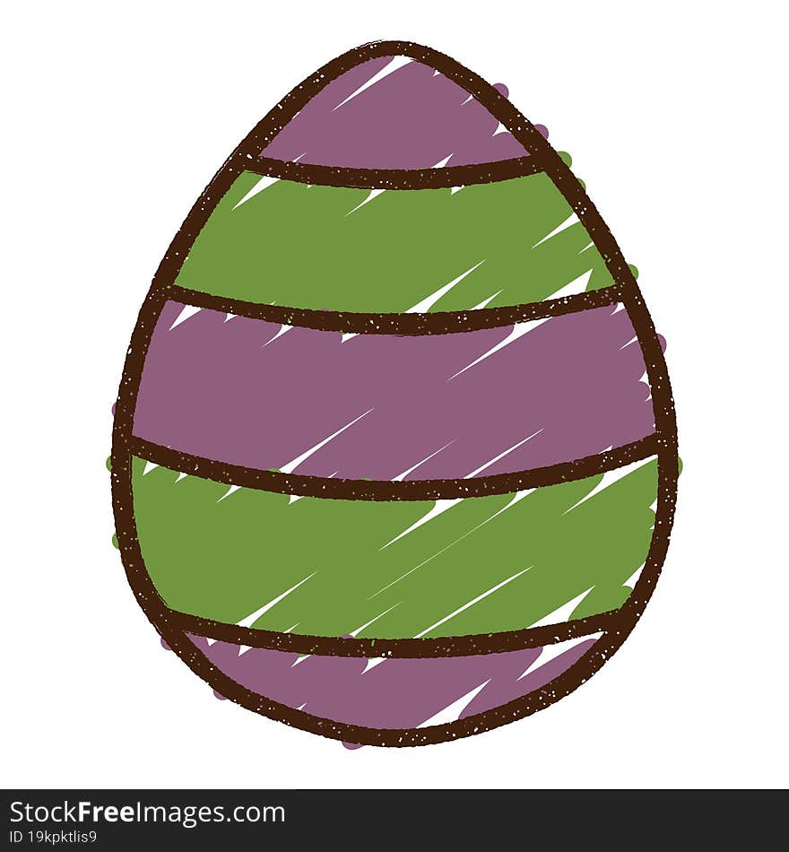 Easter Egg Chalk Drawing