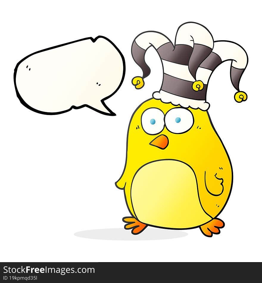 Speech Bubble Cartoon Funny Bird