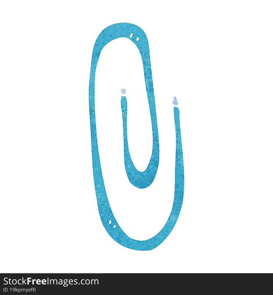 cartoon red paperclip