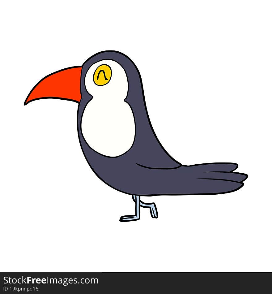 cartoon toucan. cartoon toucan