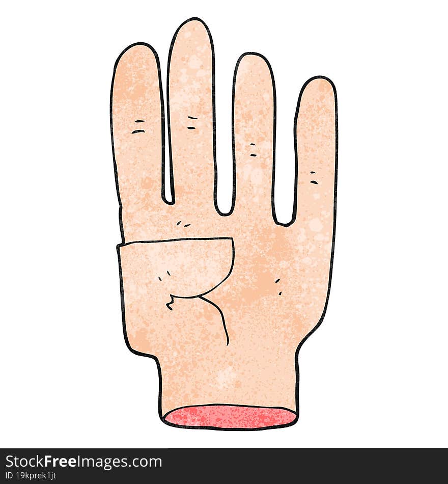 Textured Cartoon Hand