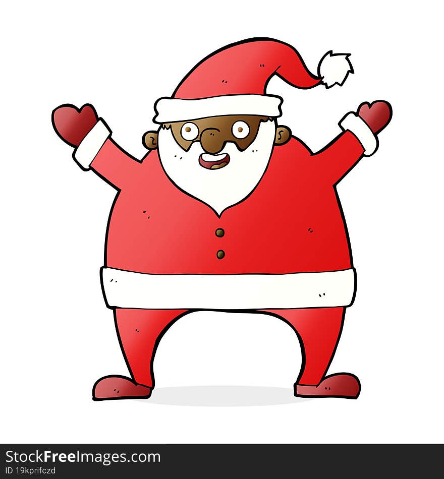 cartoon santa claus