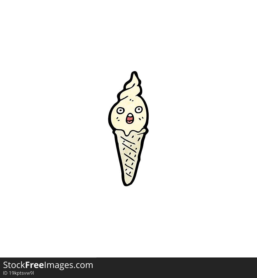 ice cream cartoon character