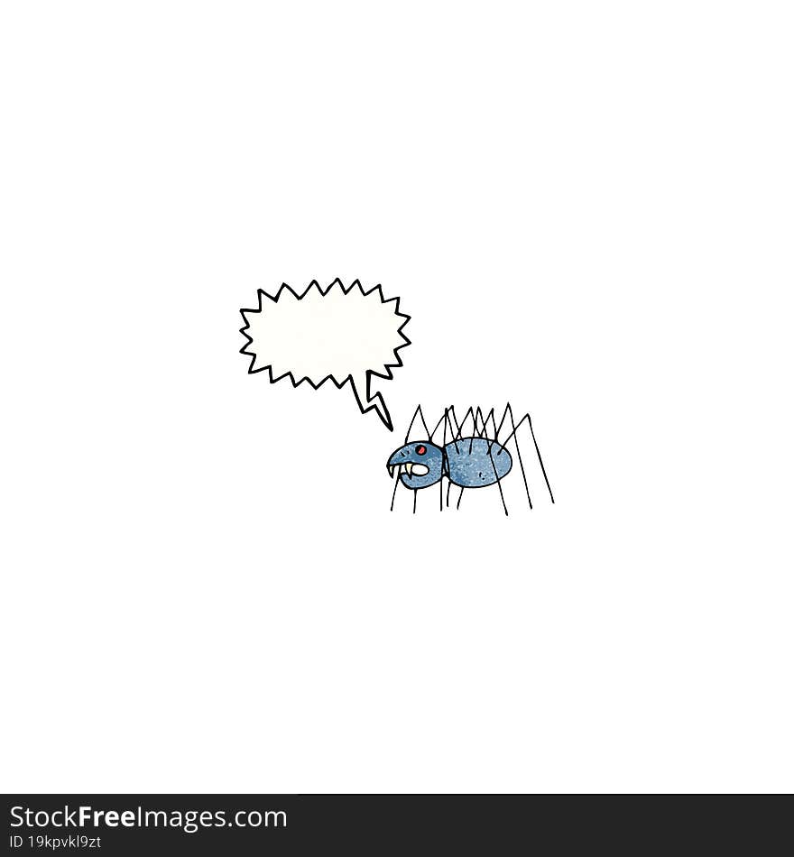 child\'s drawing of a spider