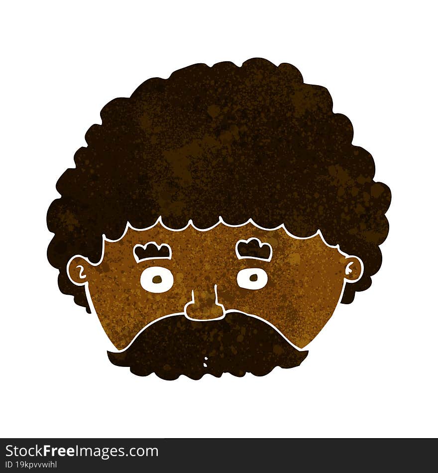 cartoon man with mustache