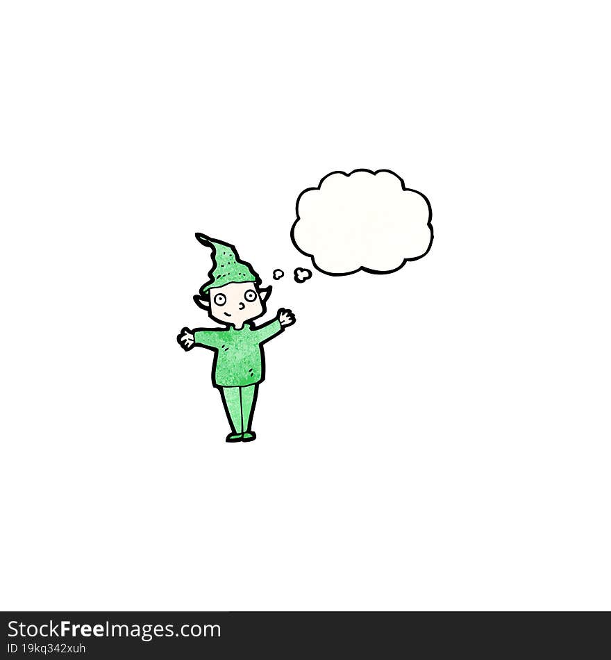 cartoon christmas elf