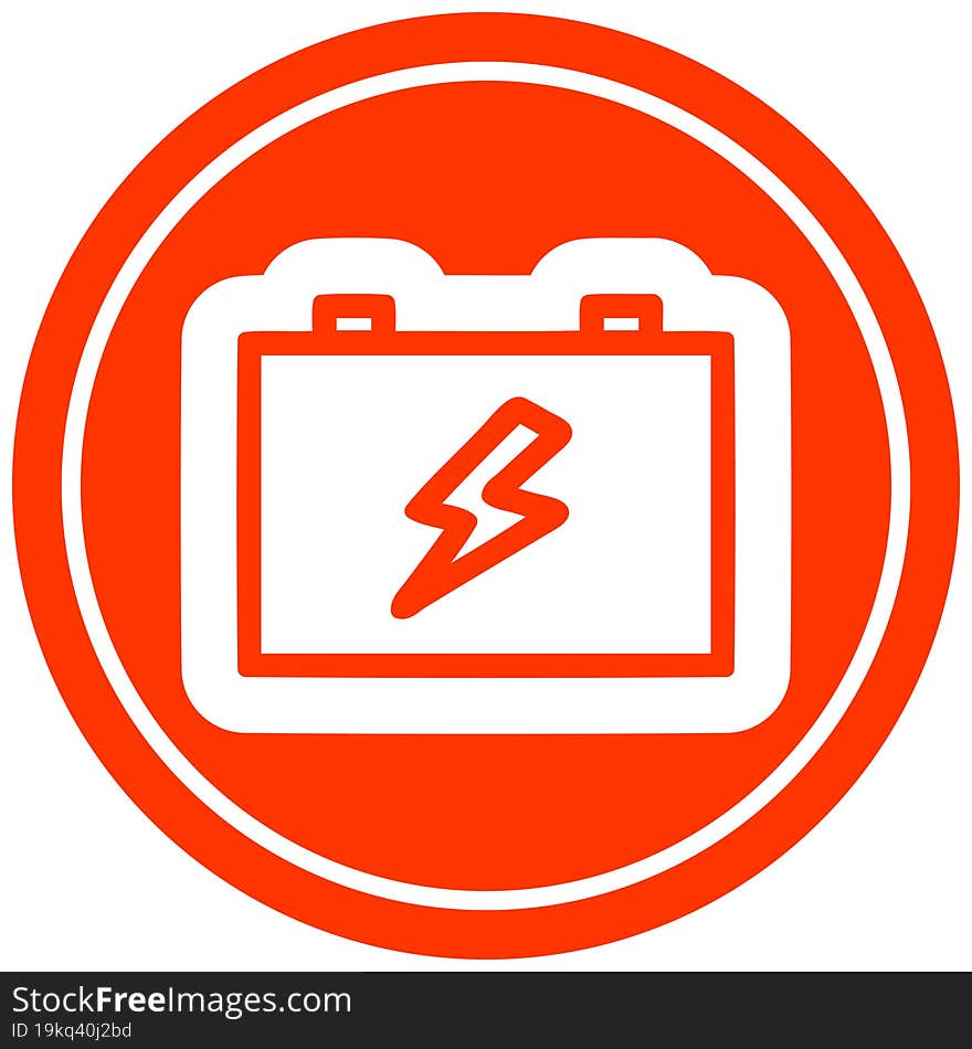 industrial battery icon