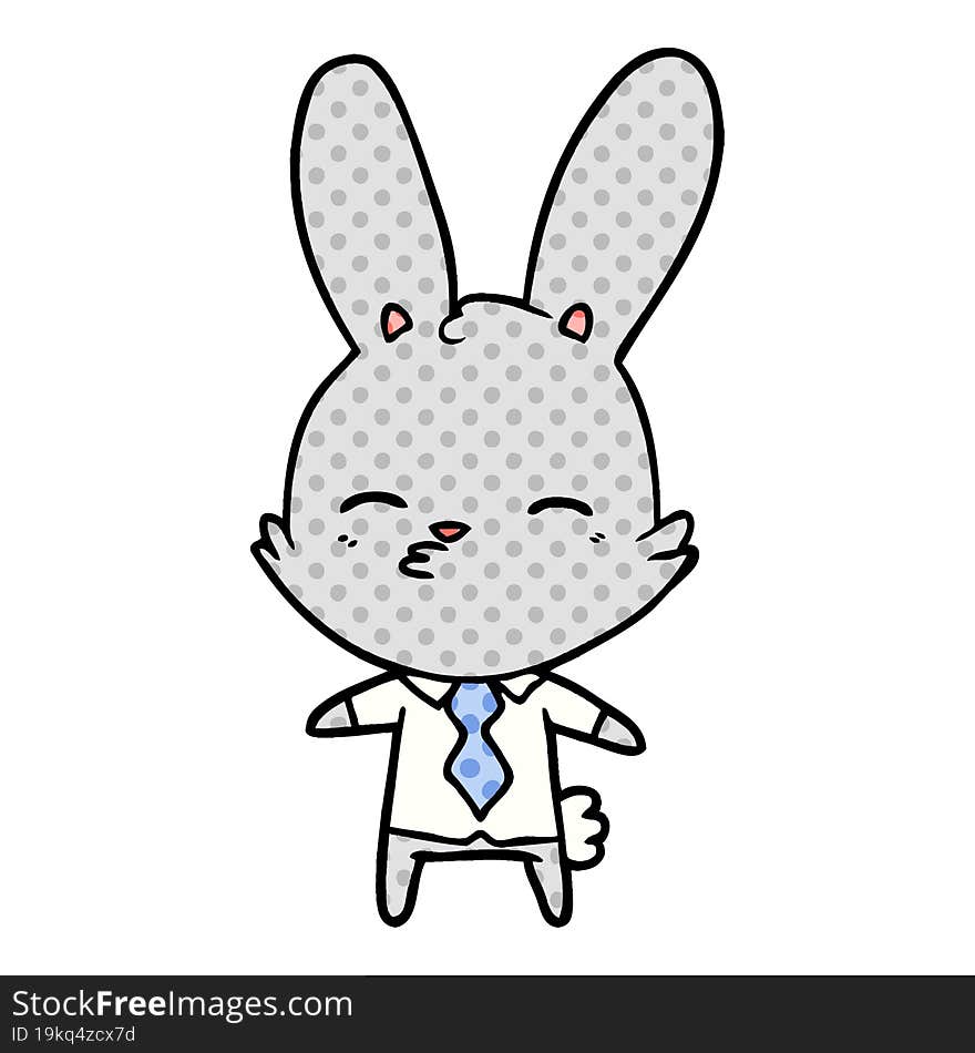 curious bunny cartoon. curious bunny cartoon