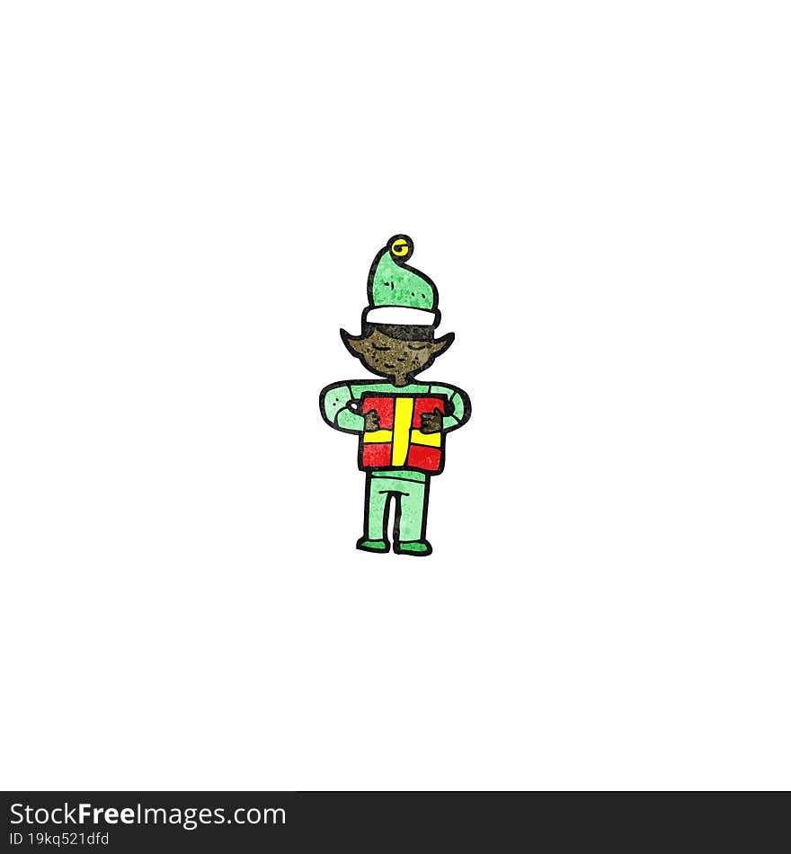 cartoon christmas elf