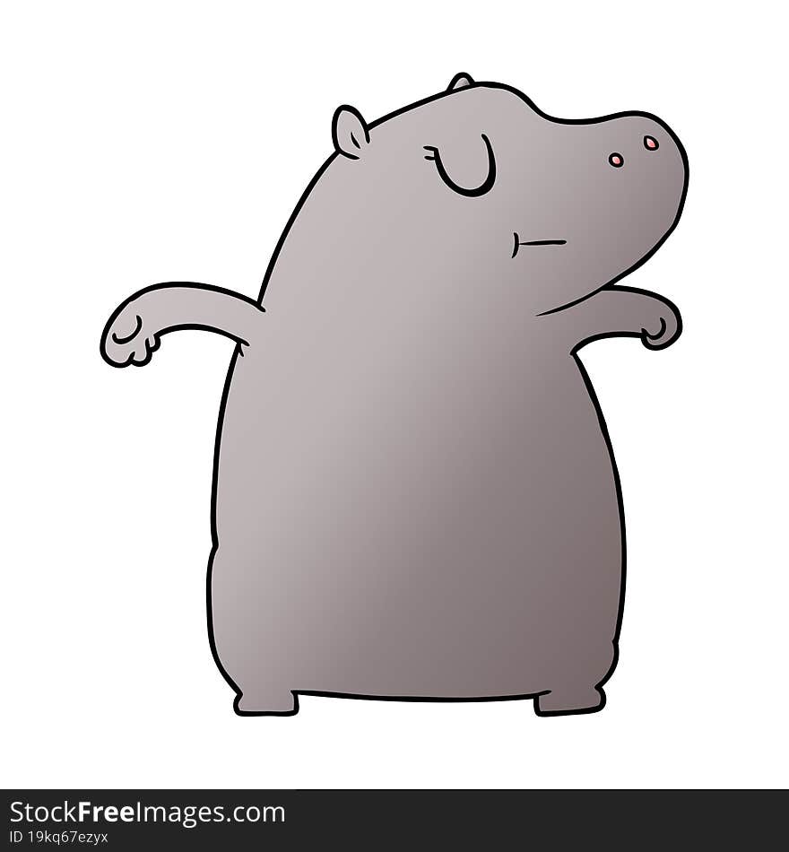 cartoon hippo. cartoon hippo