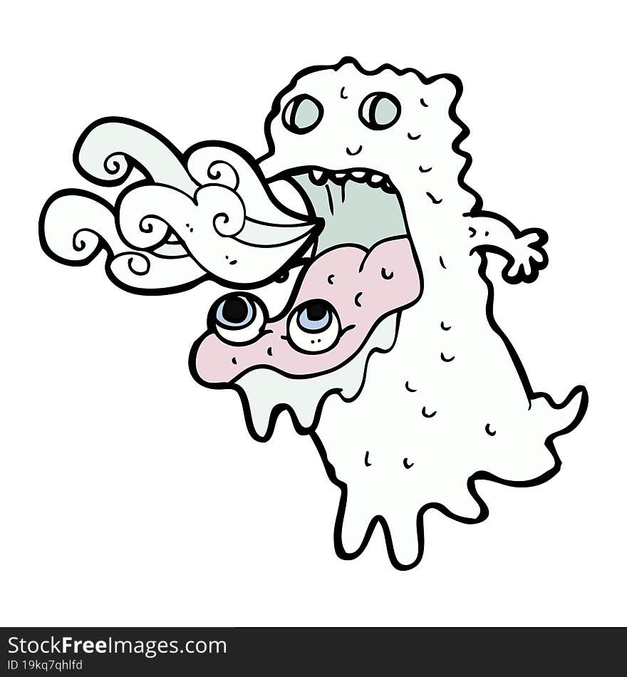 cartoon gross ghost