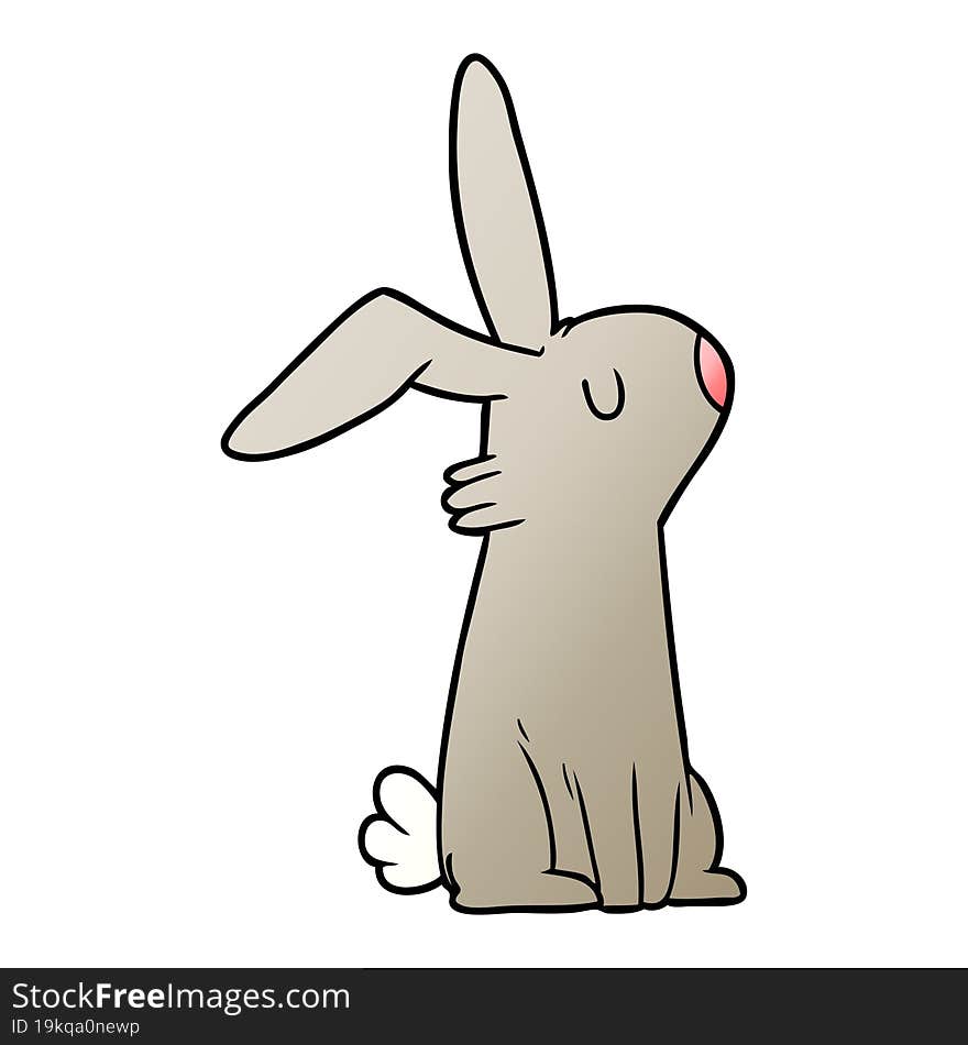 cartoon rabbit. cartoon rabbit