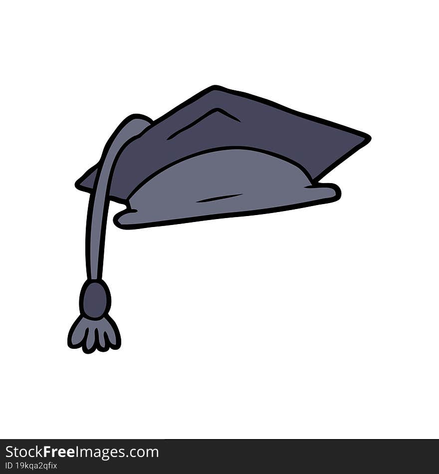 cartoon graduate cap. cartoon graduate cap