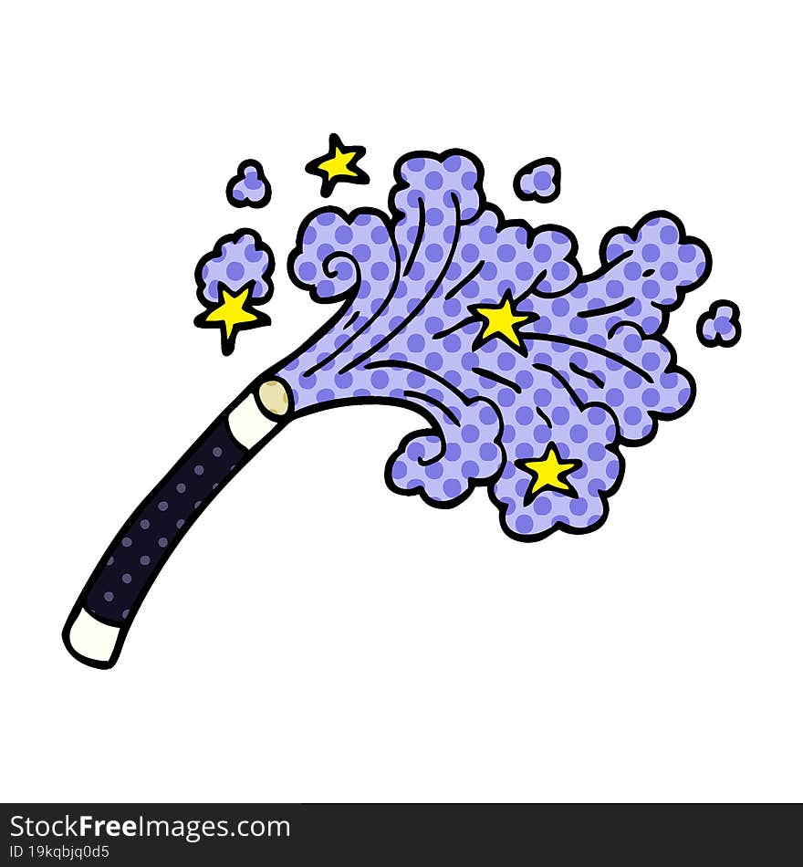 Cartoon Doodle Magicians Wand