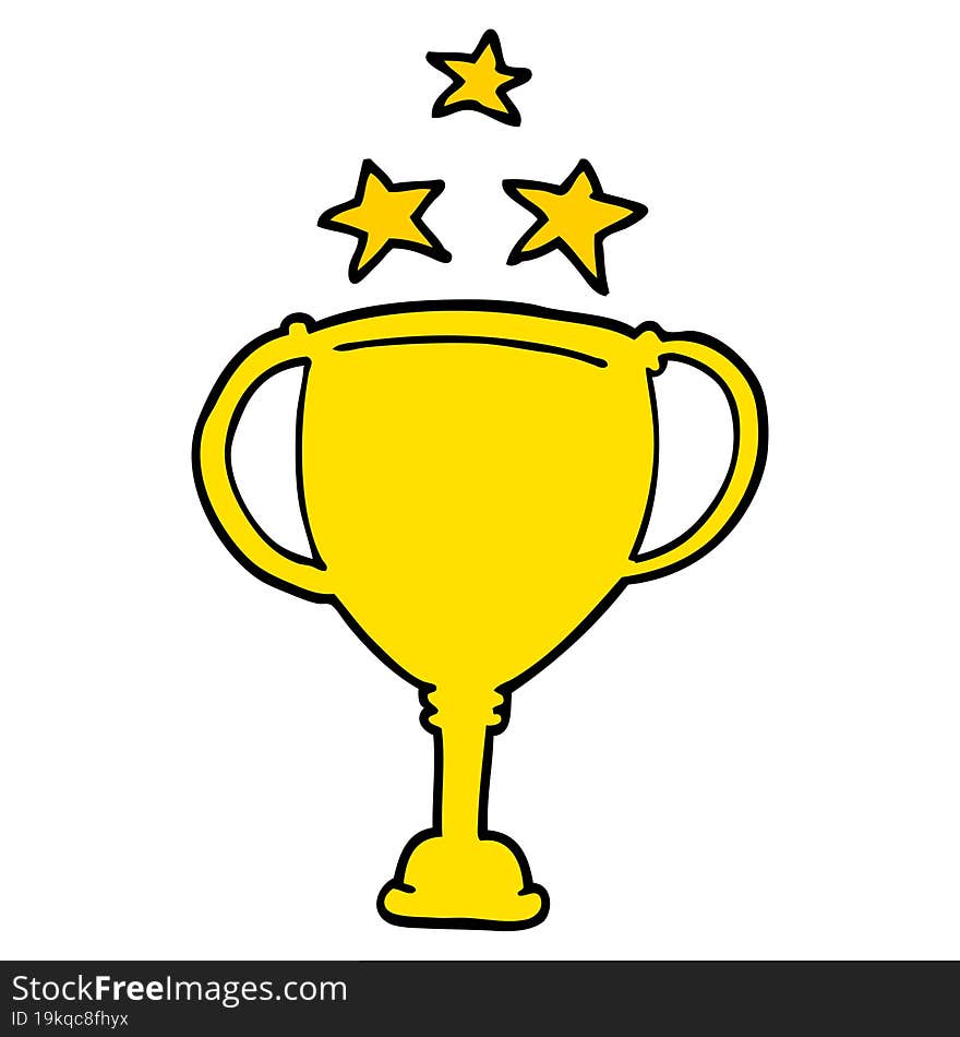 cartoon sports trophy