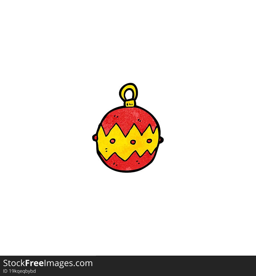 cartoon christmas bauble