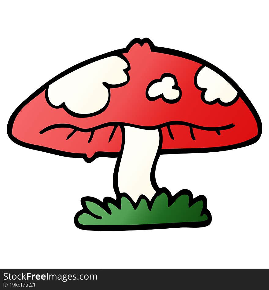 Cartoon Doodle Mushroom