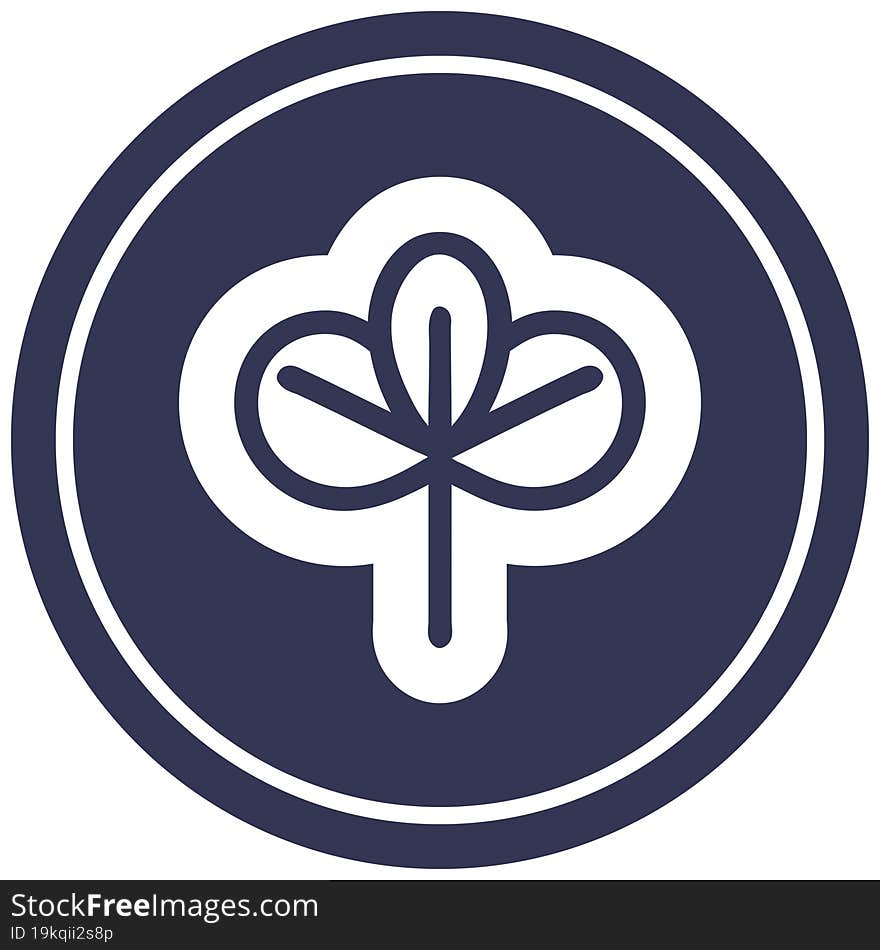 natural leaf circular icon