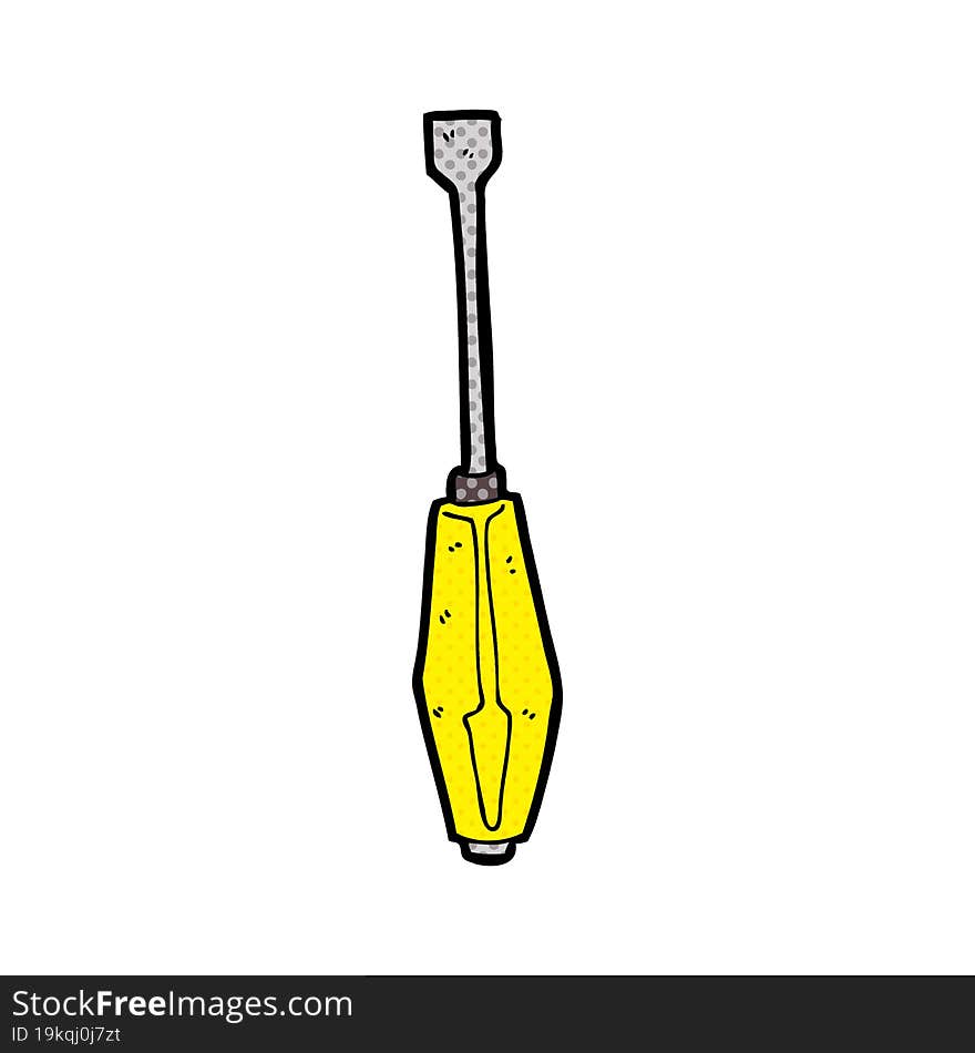 cartoon screwdriver