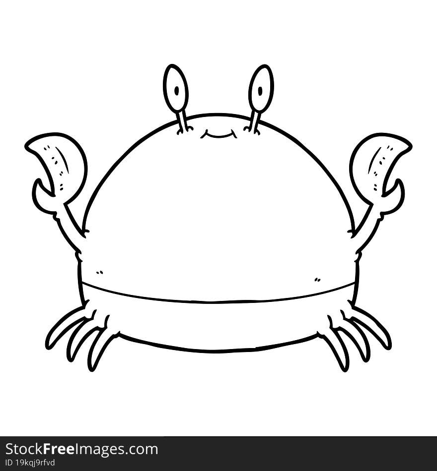 cartoon crab. cartoon crab