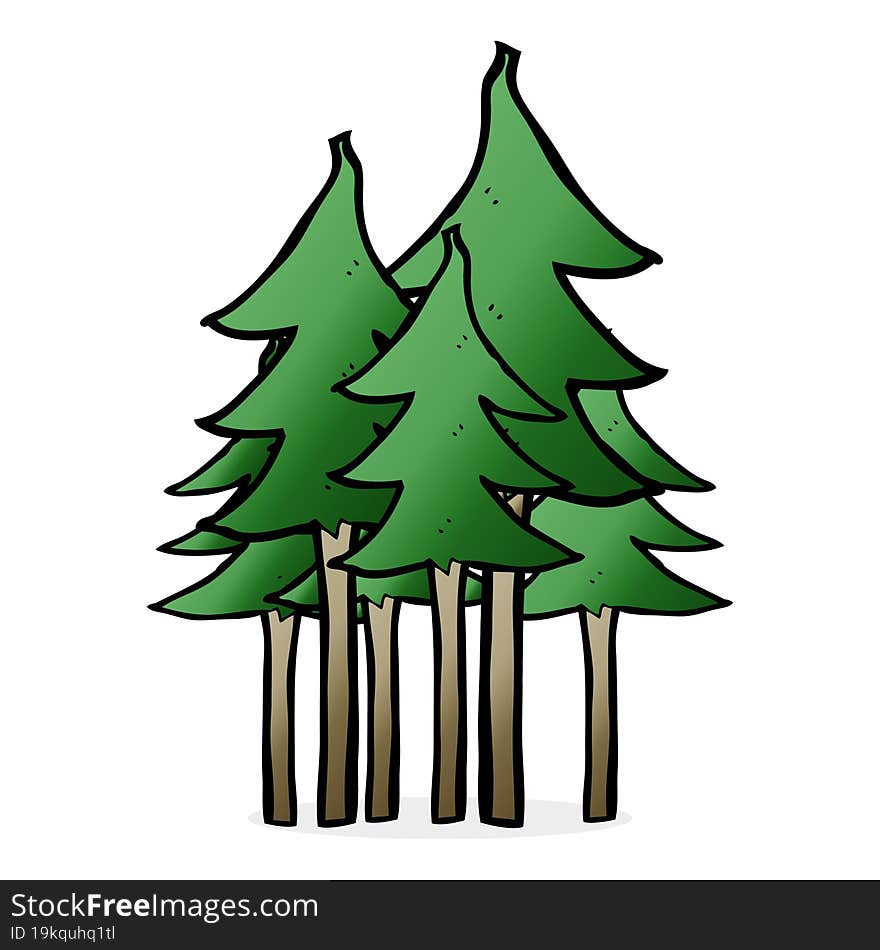 cartoon tree symbol