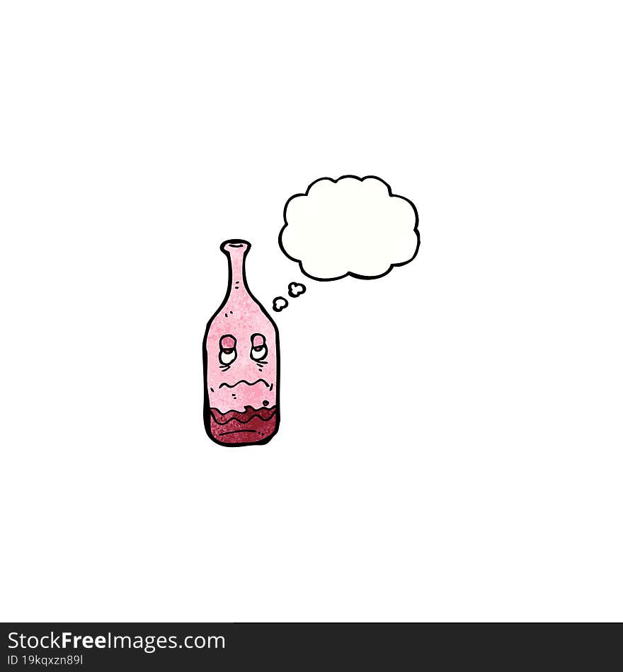 Cartoon Wine Bottle