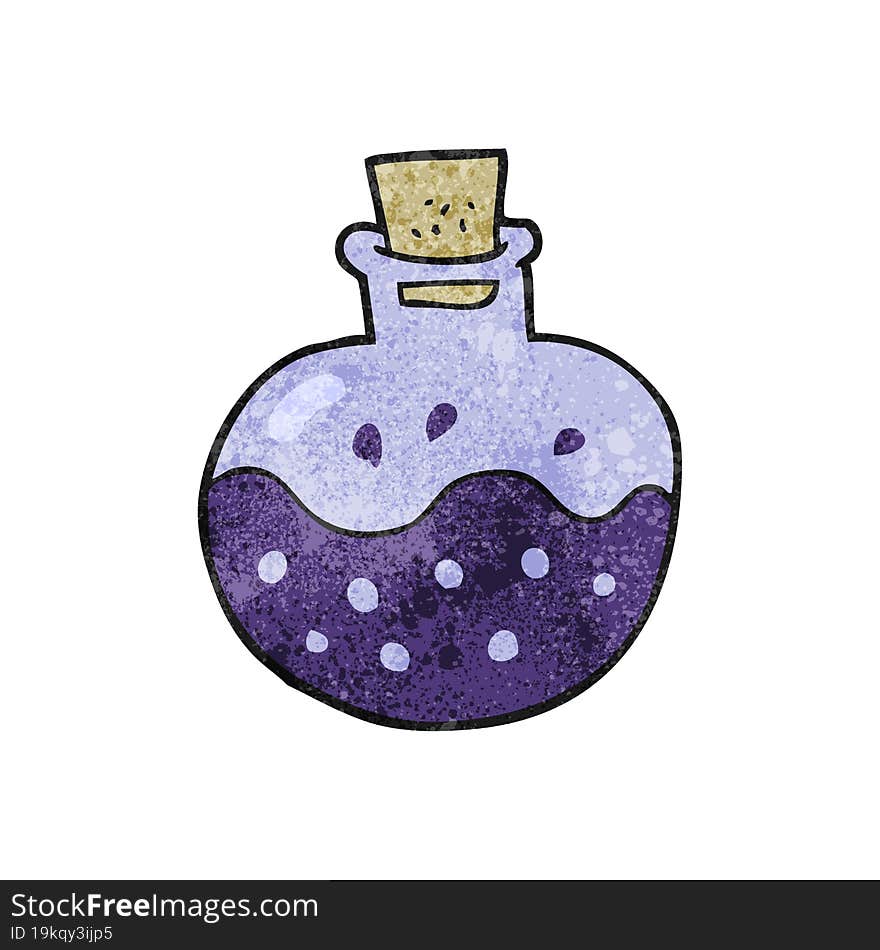 textured cartoon science potion