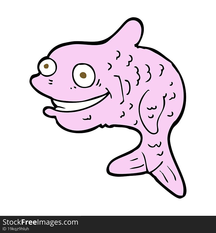 Cartoon Happy Fish