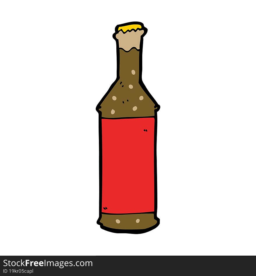 cartoon beer bottle