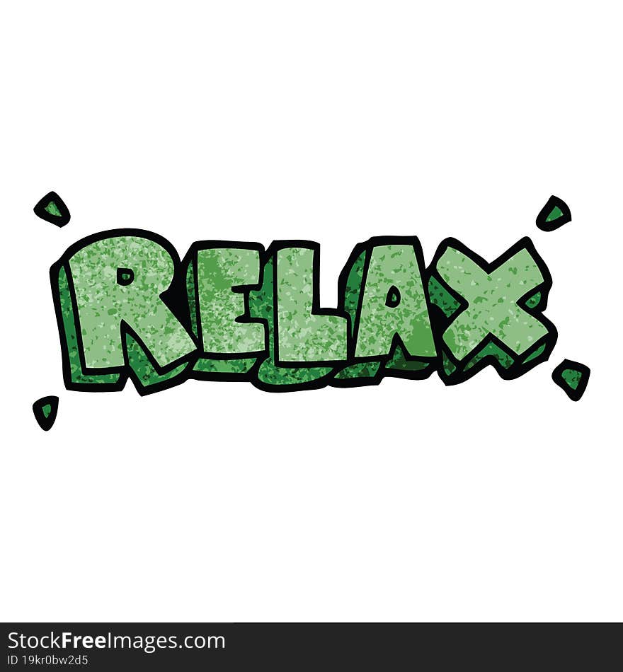 cartoon doodle relax symbol