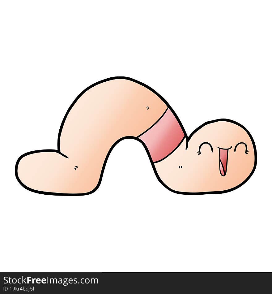 cartoon worm. cartoon worm