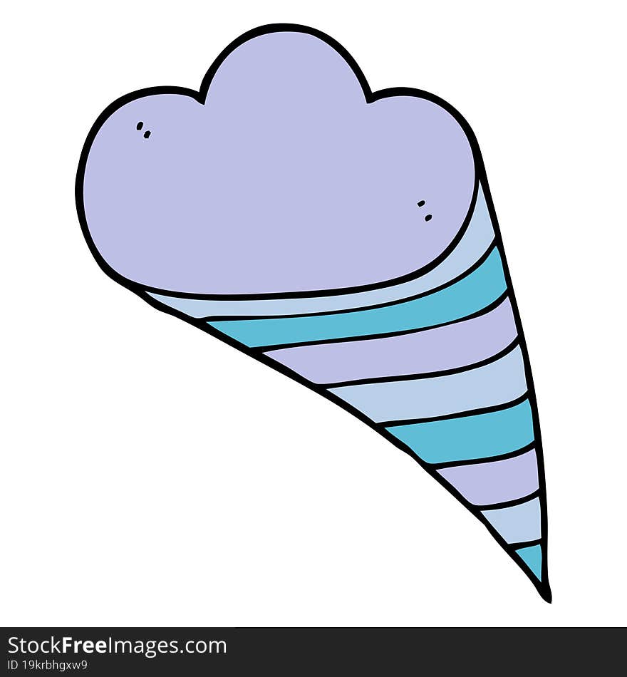 cartoon doodle decorative cloud element