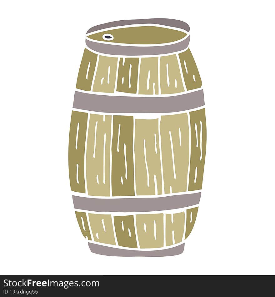 cartoon doodle beer barrel