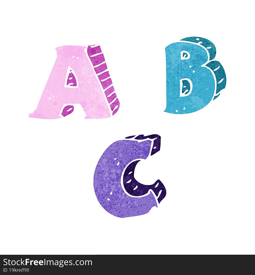 Cartoon ABC Letters