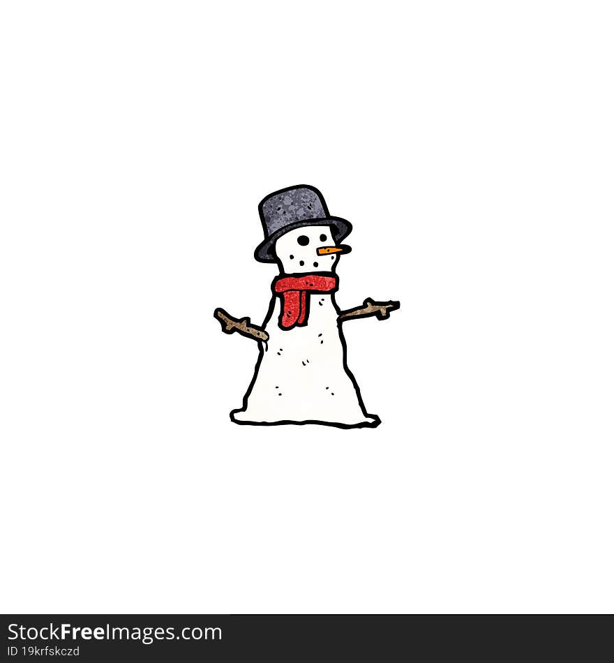 cartoon snowman