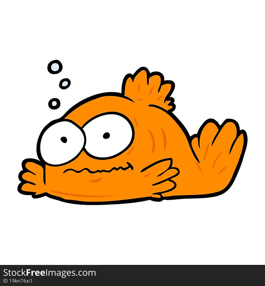 funny cartoon goldfish. funny cartoon goldfish