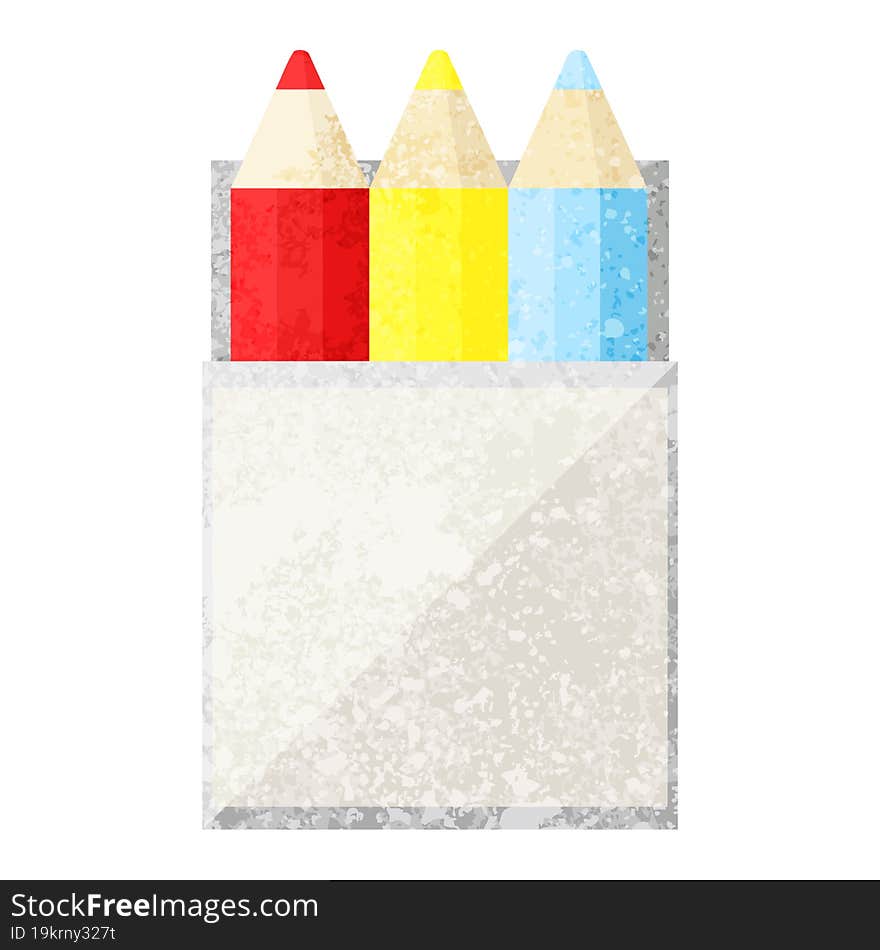 pack of coloring pencils graphic icon