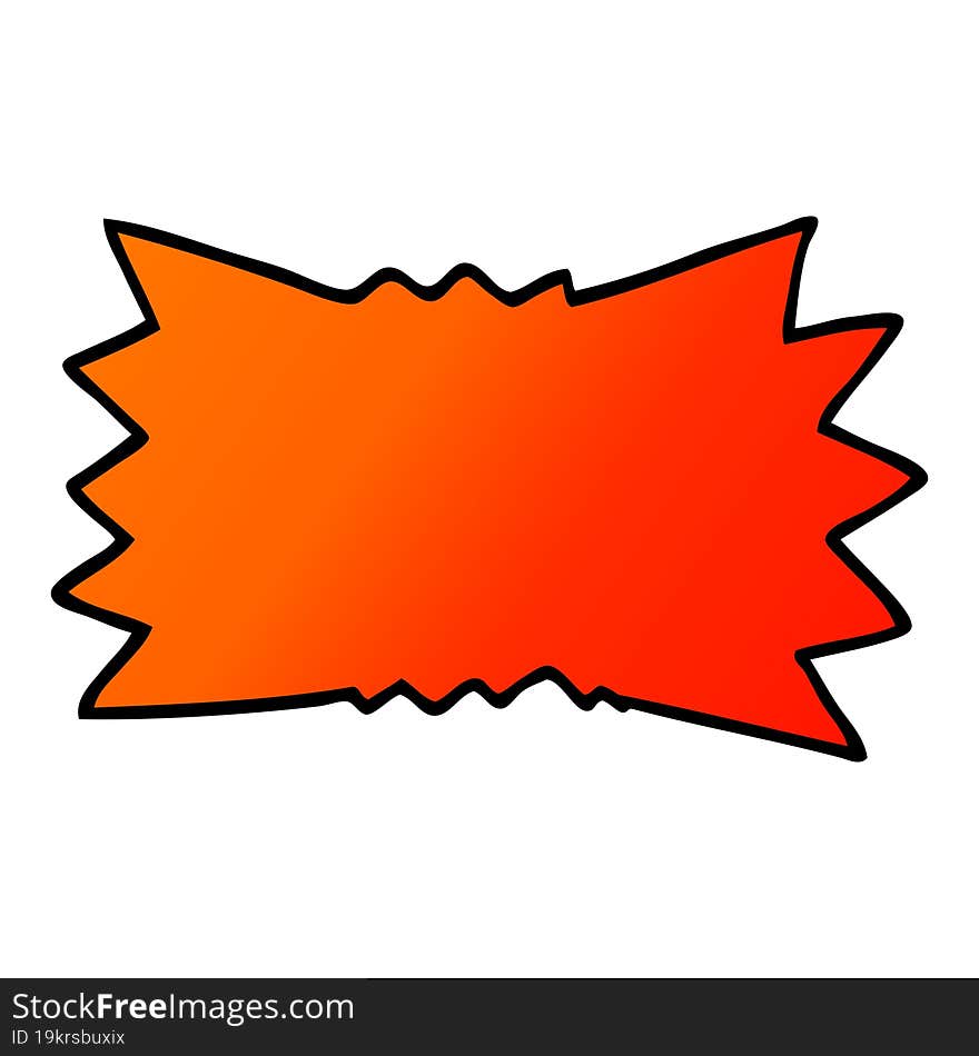 Cartoon Doodle Explosion Symbol