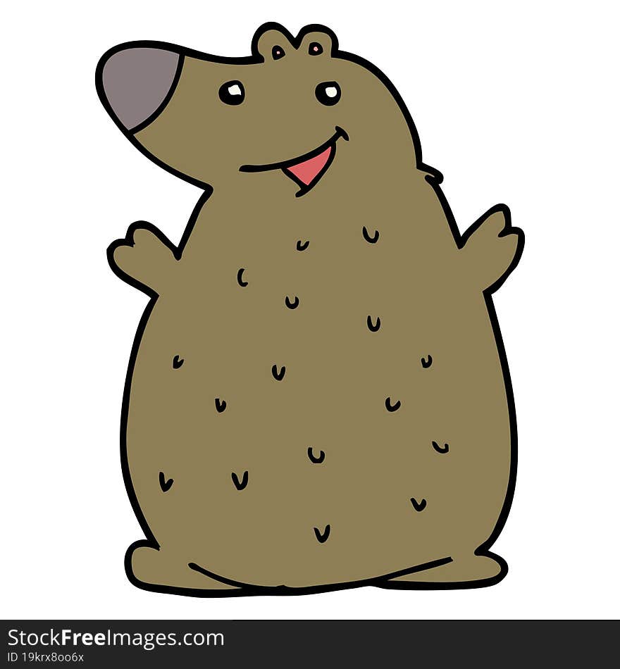 Cartoon Happy Bear