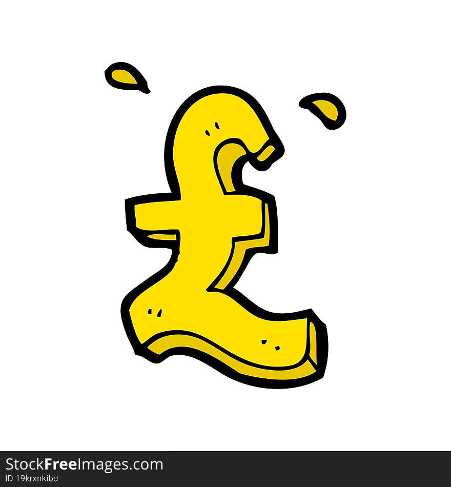 Cartoon Pound Symbol